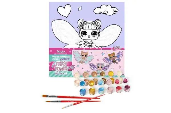 Набір для розпису по номерах 40x40 см KHO1091 "L.O.L. Fairies Sweetiefly" Ideyka купити недорого в Україні, фото 2