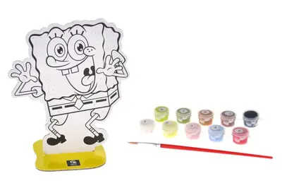 Набір для розпису за номерами QB007-004 "Фігурка Губка Боб" р.28,5x15,2 см qbee купити
