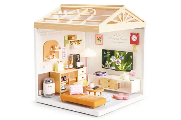 Конструктор-румбокс 8006 MINI HOUSE серії "Інтер'єр" – ВІТАЛЬНЯ (світло) купити недорого в Україні, фото 4