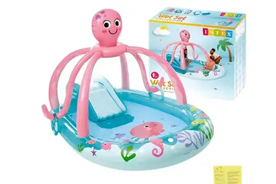 Ігровий центр INTEX Восьминіг з гіркою 56138 р.234*183*150см купити