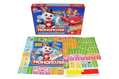Настільна гра 0755 "Дитяча монополія" ТЕХНОК купити