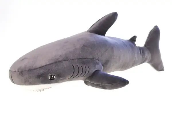 М'яка іграшка "Акула" сіра р.55*20*30см купити