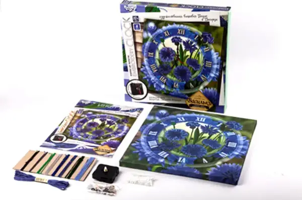 Комплект для творчості "Embroidery clock" EС-01-01,02,03,04,05 DANKO купити недорого в Україні, фото 4
