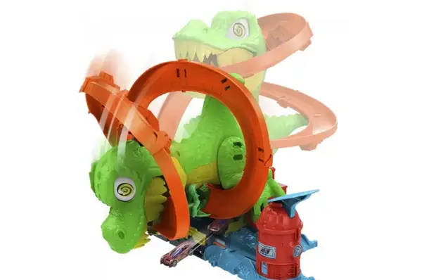Ігровий набір JBM73 "Атака вогняного Ті-Рексу" Hot Wheels купити недорого в Україні, фото 4