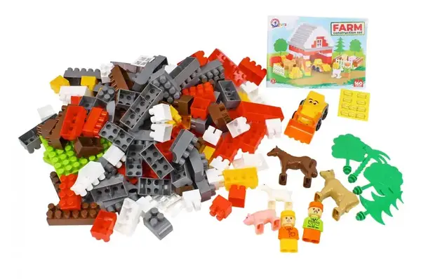 Конструктор блочний 0327 “Ферма” 160 дет. в коробці ТЕХНОК купити недорого в Україні, фото 3