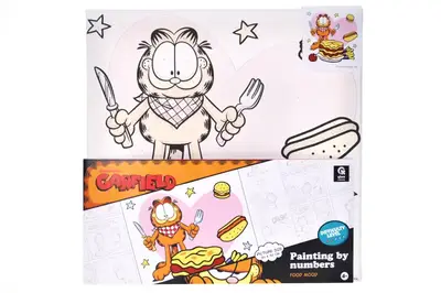 Набір для розпису по номерах 30х30 см QB913-006 "Гарфілд: Настрій смаку" qbee купити