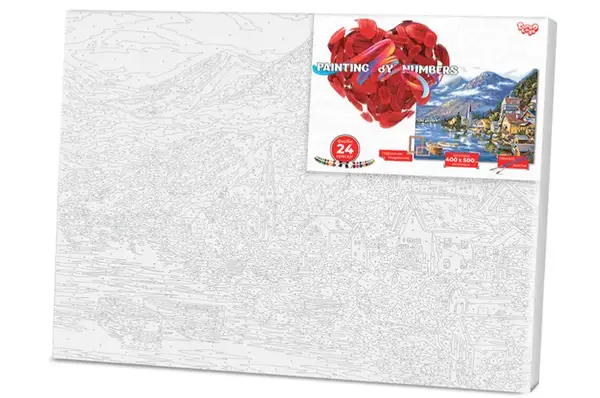 Набір для розпису по номерах 40x50 см KpNe-01-01,02...10 "PAINTING BY NUMBERS" економ DANKO купити недорого в Україні, фото 4