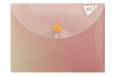 Папка-конверт YES B7 на кнопці "Fusion", димчасто-рожева 492303 купити