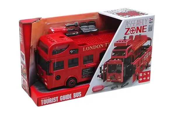 Автобус інерційний YW9099B озвучений, зі світлом, в коробці р.35,5x12,5x20 см YG Toys купити