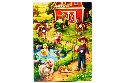 Сортер на липучках Puz-88755 "Моя ферма" PuzzleOk купити