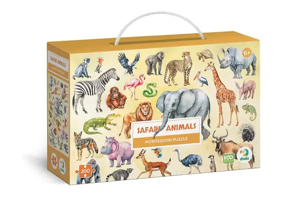 Пазл Монтессорі - 200 елм.- "Тварини Сафарі" 300628 DoDo купити