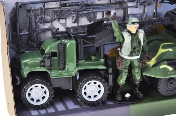 Машина 7-3 військова з набором, в коробці р.35,5x10x14 см YG Toys купити недорого в Україні, фото 2