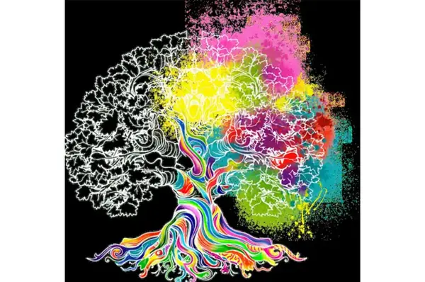 Проективна картина за номерами "Дерево змін" Strateg & Karpachoff 40х40 см Сюжет №3 купити недорого в Україні, фото 2