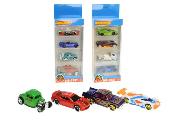 Набір машин металевих в коробці 4шт, 3види 698-04S купити