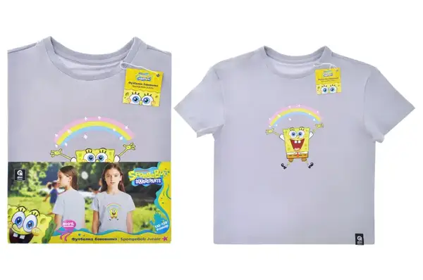 Футболка бавовняна QB-SB-001-06-122-128 SpongeBob Junior 122-128 qbee купити недорого в Україні, фото 2