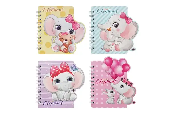 Блокнот на пружині 95500WB Слоник 13 x10 см, 60 аркушів купити