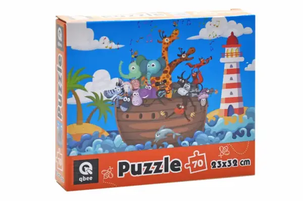 Пазли - 70 елм. - QB400-007 "Звірятка на кораблику" qbee купити