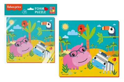 Пазли фомові "Fisher-Price. Бегемот та зебра" VT1109-04 VladiToys купити