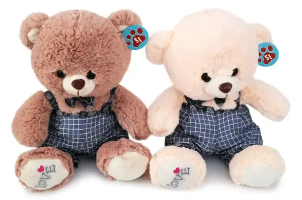 Ведмедик в комбінезоні (2 кольори) 5353/33 р.33см купити