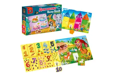 Гра розвиваюча з липучками. "Бізі бук. Для малят" VT1310-07Vladi Toys купити