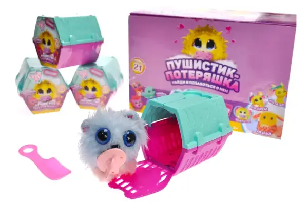 Іграшка-сюрприз "Пухнастик", в блоці 12шт, AJ-006 р.30*19,3*20,5см купити