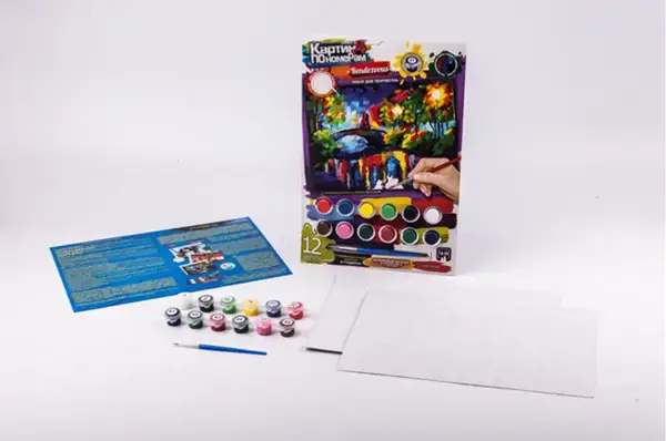 Набір для творчості KN-03-01,02,03,...10 "Картина по номерам" міні DANKO купити недорого в Україні, фото 9