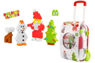 Валіза 8805 "Новорічна" з конструктором 87дет. ТЕХНОК купити