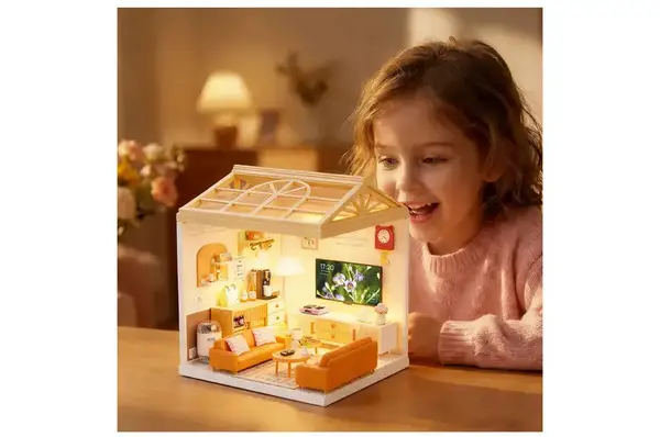 Конструктор-румбокс 8006 MINI HOUSE серії "Інтер'єр" – ВІТАЛЬНЯ (світло) купити недорого в Україні, фото 9