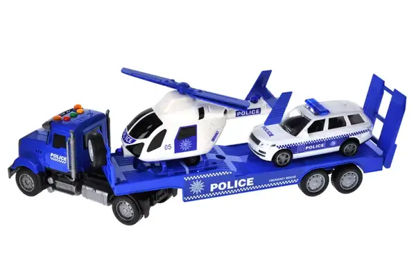 Машина автовоз RJ6674-13 з вертольотом, інерційна, озвучена, зі світлом, в коробці р.47,5x10x17,5 см YG Toys купити недорого в Україні, фото 4