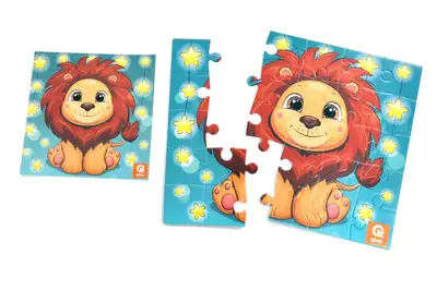 Пазли фомові - 25 елм. - QB100-005 "Левеня" qbee купити