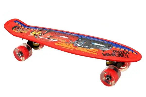 Скейт пенні борд 195514 з металічними кріпленнями, PU-колеса (світяться) 54*14 см купити недорого в Україні, фото 2