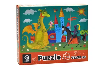 Пазли - 70 елм. - QB400-003 "Лицар та дракон" qbee купити