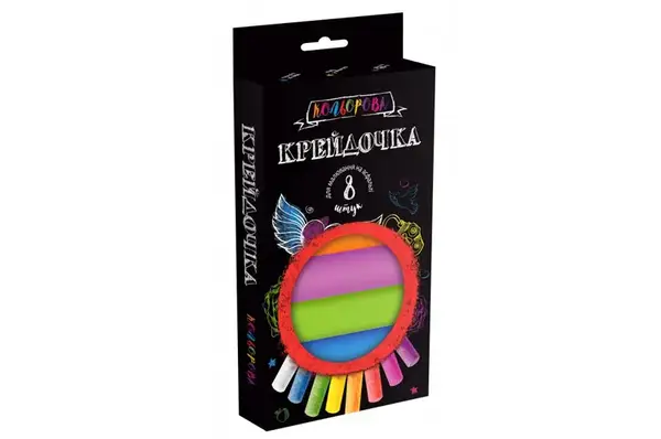 Набір крейди КRD-02-02U "Крейдочка "для малювання на асфальті велика 8 шт. в коробці DANKO купити