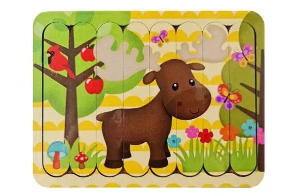 Пазл-вкладка, серія лісові тварини "Лосеня" купити