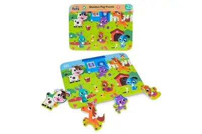 Дерев’яна іграшка-вкладиш KH20/071, плівка 30x22x2 см Kids Hits Дерев’яна іграшка-вкладиш KH20/071, плівка 30x22x2 см Kids Hits купити