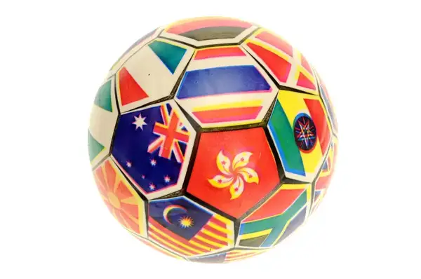 М'яч дитячий "Прапори" в сітці "9 PL20015 купити