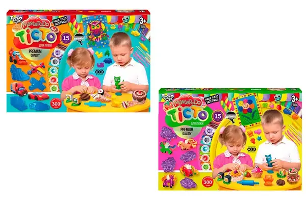 Набір для ліплення з тістом TMD-03-01,04 "Master Do" 300 гр в коробці DANKO купити