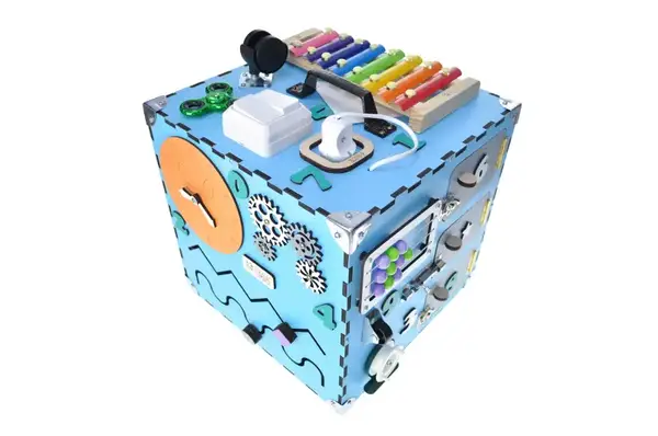 Бізікуб Блакитний 200092 30х30х30 см купити недорого в Україні, фото 5