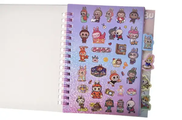 Блокнот дитячий з наліпками "Лабубу" МК 141 купити недорого в Україні, фото 4