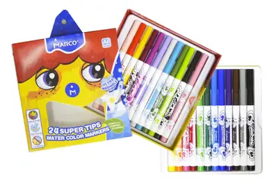 Водяні фломастери Marco 1630-24CB, 24 кольори Super Washable купити
