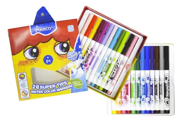 Водяні фломастери Marco 1630-24CB, 24 кольори Super Washable купити