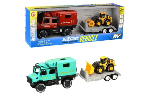 Автовоз 9892-11 інерційний, з трактором, в коробці р.41x9x14,5 см YG Toys купити