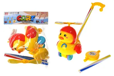 Каталка 9917A "Каченя" з музикою і світлом, в кульку р.35*26*15 см YG Toys купити