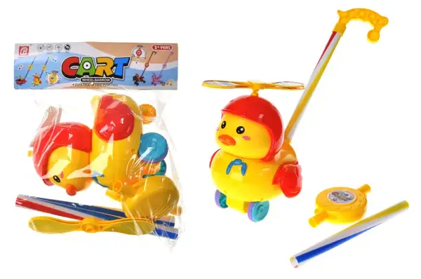 Каталка 9917A "Каченя" з музикою і світлом, в кульку р.35*26*15 см YG Toys купити