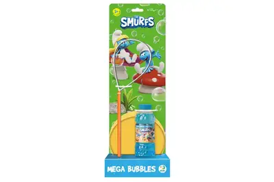 Бульбашки мильні "Mega Bubbles з тарілкою. Смурфики" 200637 Об’єм 450 мл DoDo купити