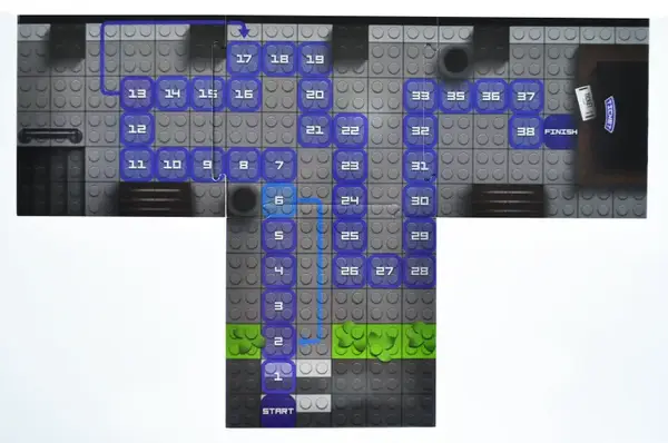 Конструктор блочний QB300-202 "Block&Steps: Залізничний Експрес" + ходилка і меморі гра 3в1, 136дет. qbee купити недорого в Україні, фото 8