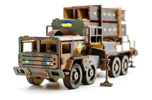 Конструктор 160-02397 "ЗРК НАСАМС" дерев'яний, 160 дет., розмір 25х10х6,5 см PuzzleOk купити недорого в Україні, фото 8