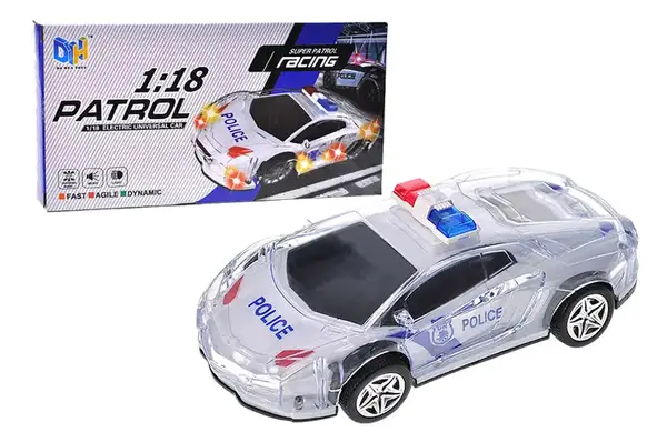 Машина "Поліція" озвучена, зі світлом, в коробці 012 купити