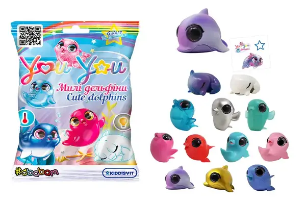 Колекційна фігурка-сюрприз YOU YOU – МИЛІ ДЕЛЬФІНИ (в диспл.) 58/CN21 #SBABAM купити