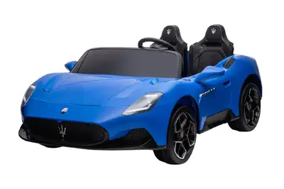 Електромобіль MASERATI S313 двомісний, шкіряні сидіння, колеса, EVA, MP3, Р/К, 12В*14АH, 4*45W купити